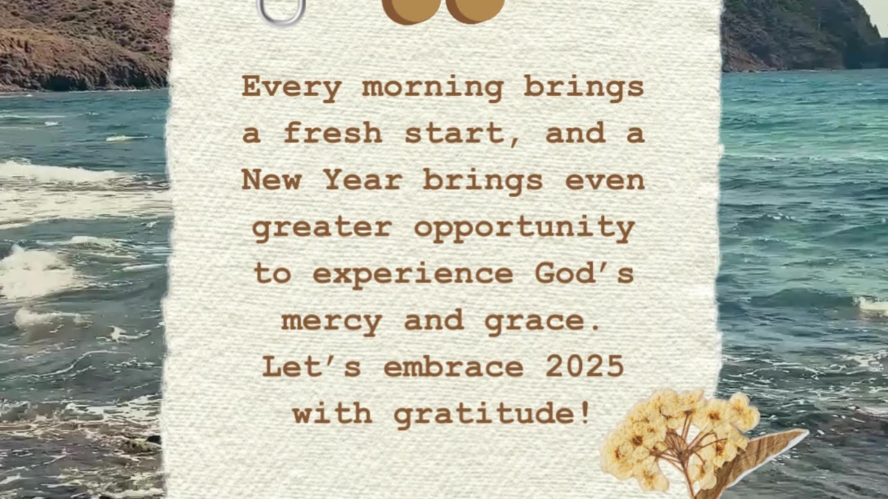 God’s mercies are a daily reminder of His love.