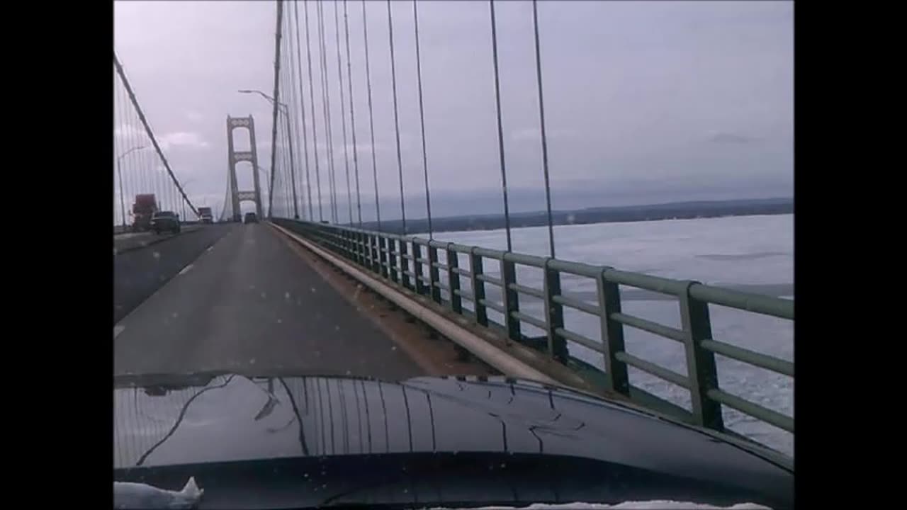 Mackinac Bridge in Winter 2/14/25