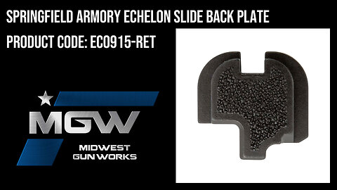 Springfield Armory Echelon Slide Back Plate - EC0915-RET