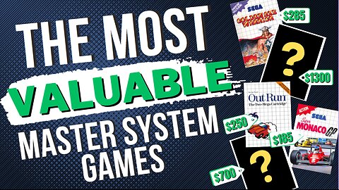 The 10 MOST VALUABLE Sega Master System Games