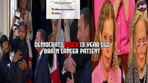 Americans APPROVE of Trumps congress speech, EVIL democrats mock brain cancer Kid