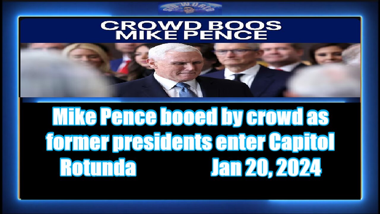 Mike Pence booed by crowd as former presidents enter Capitol Rotunda