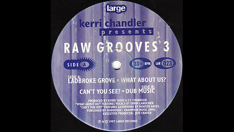 Kerri Chandler: Raw Grooves Three [1997]