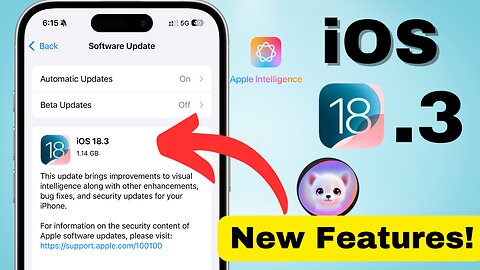 iOS 18.3 update- New Features!!!