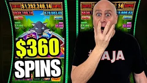 $360 MAX BET HUFF N EVEN MORE PUFF JACKPOT SPECTACULAR!