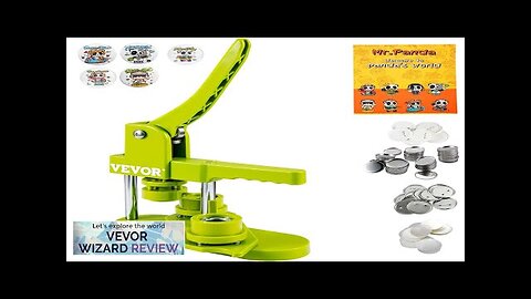 VEVOR Button Maker 1inch/25mm Button Badge Maker 500 Button Parts+Circle Cutter Review