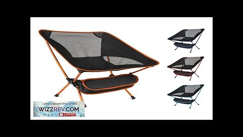 Outdoor Camping Chair Garden Beach Hiking Picnic Seat Portable Detachable Folding Fishing Review