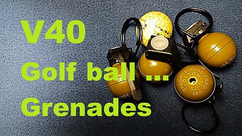 SHOW AND TELL 206: V40 "Golf ball" "Hooch Popper" Mini-Grenade, INERT REPLICA