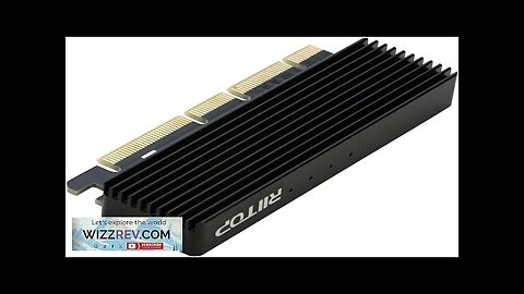 NVMe PCIe Adapter RIITOP M.2 NVMe to PCI-e x4/x8/x16 Card with Heat Review