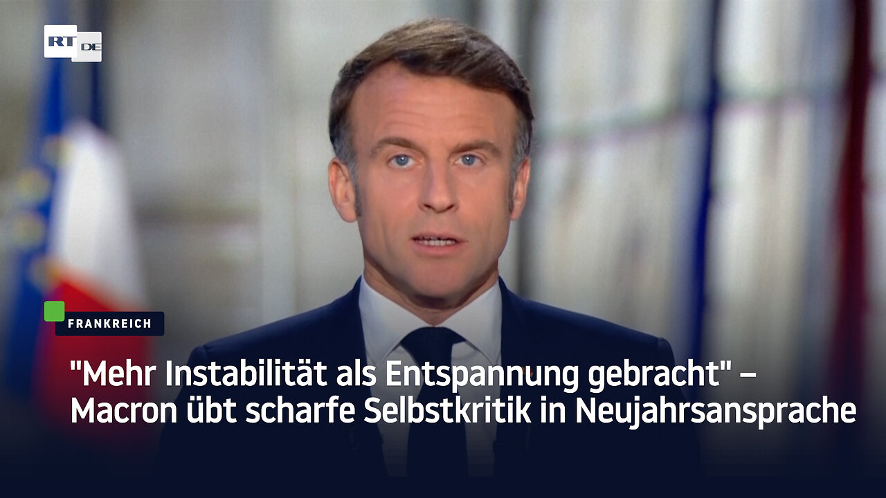 "Mehr Instabilität als Entspannung gebracht" – Macron übt scharfe Selbstkritik in Neujahrsansprache