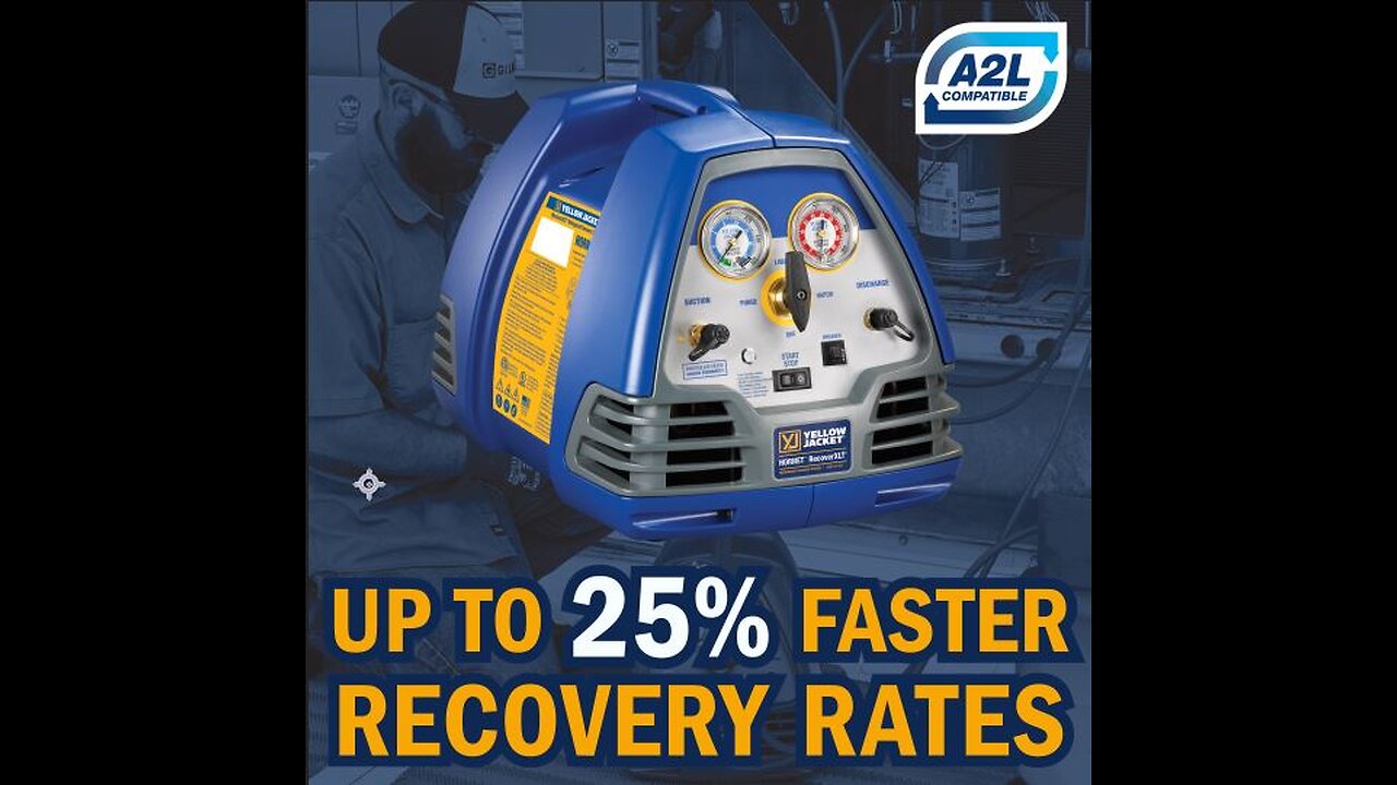 Get up to 25% Faster Recovery Rates with the YELLOW JACKET® HORNET™ RecoverXLT®