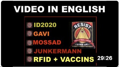 🔴FSOCIETY - [IN ENGLISH] ID2020, Carbyne, COVID19 , VaccineRFID - PLEASE SHARE THIS!