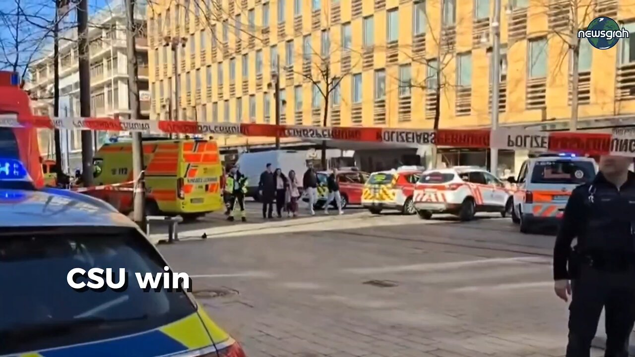 At least two dead after car driven into crowds in German city of Mannheim