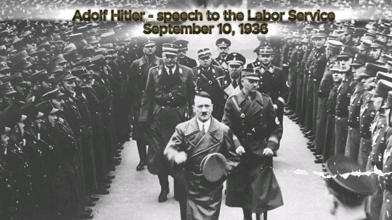 Adolf Hitler Labor Service Speach (ENGLISH AI VOICE)