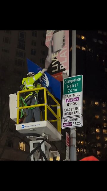 MTA Holds A Ceremony To Unveil Congestion Pricing Signs Hours Before Charging Drivers To Enter NYC