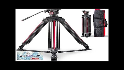 miliboo 67" Video Tripod with One-Step Locking System，Aluminum Camera Tripod for Heavy Review