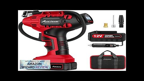 AVID POWER Tire Inflator Portable Air Compressor 20V Cordless Car Tire Pump Review