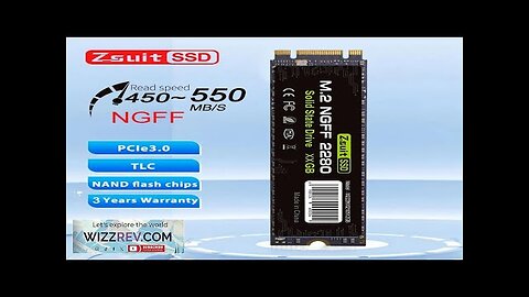 Zsuit SSD SATA M2 128GB 256GB 512GB 1TB Solid State Drive 500GB Review