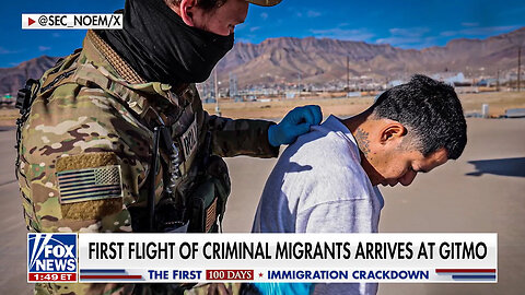 Criminal Migrant Flight Arrives At Guantanamo Bay