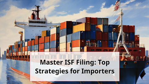 Master the Art of ISF Filing: Essential Strategies for Importers