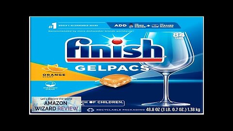 FINISH Gel Dishwasher Pods Dishwasher Detergent Liquid Dishwasher Soap 84ct Orange Scent Review