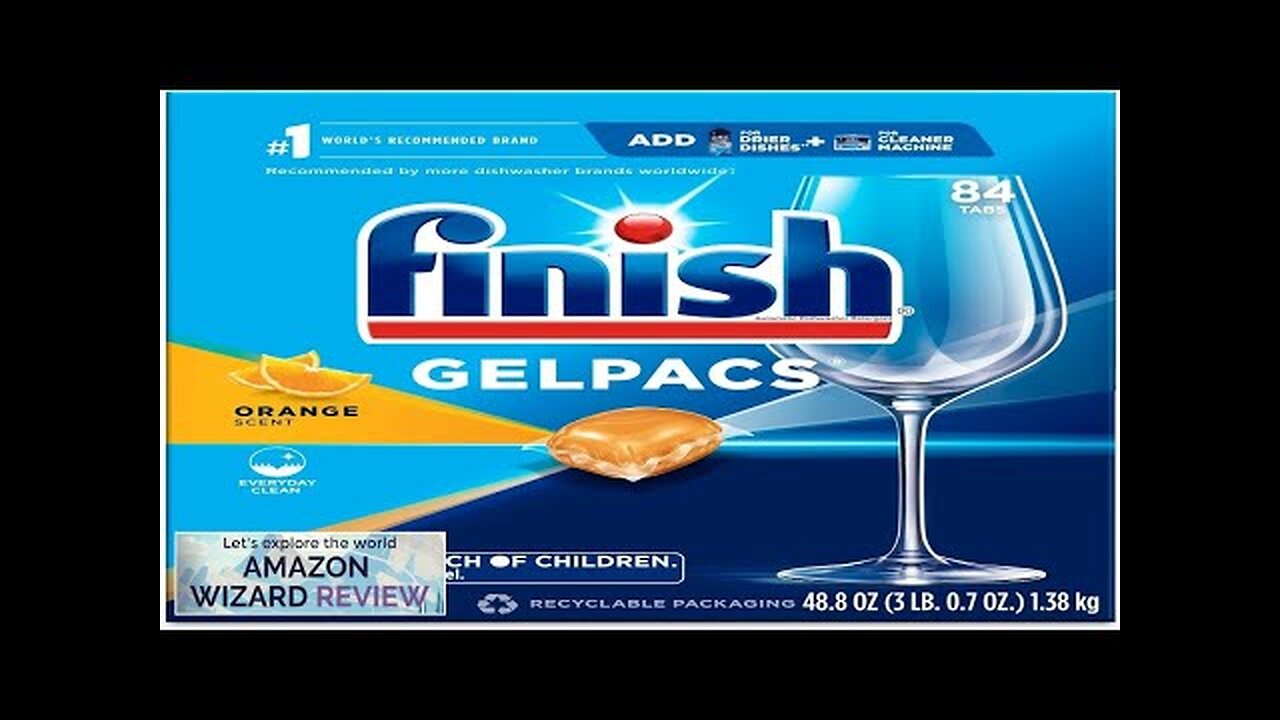 FINISH Gel Dishwasher Pods Dishwasher Detergent Liquid Dishwasher Soap 84ct Orange Scent Review