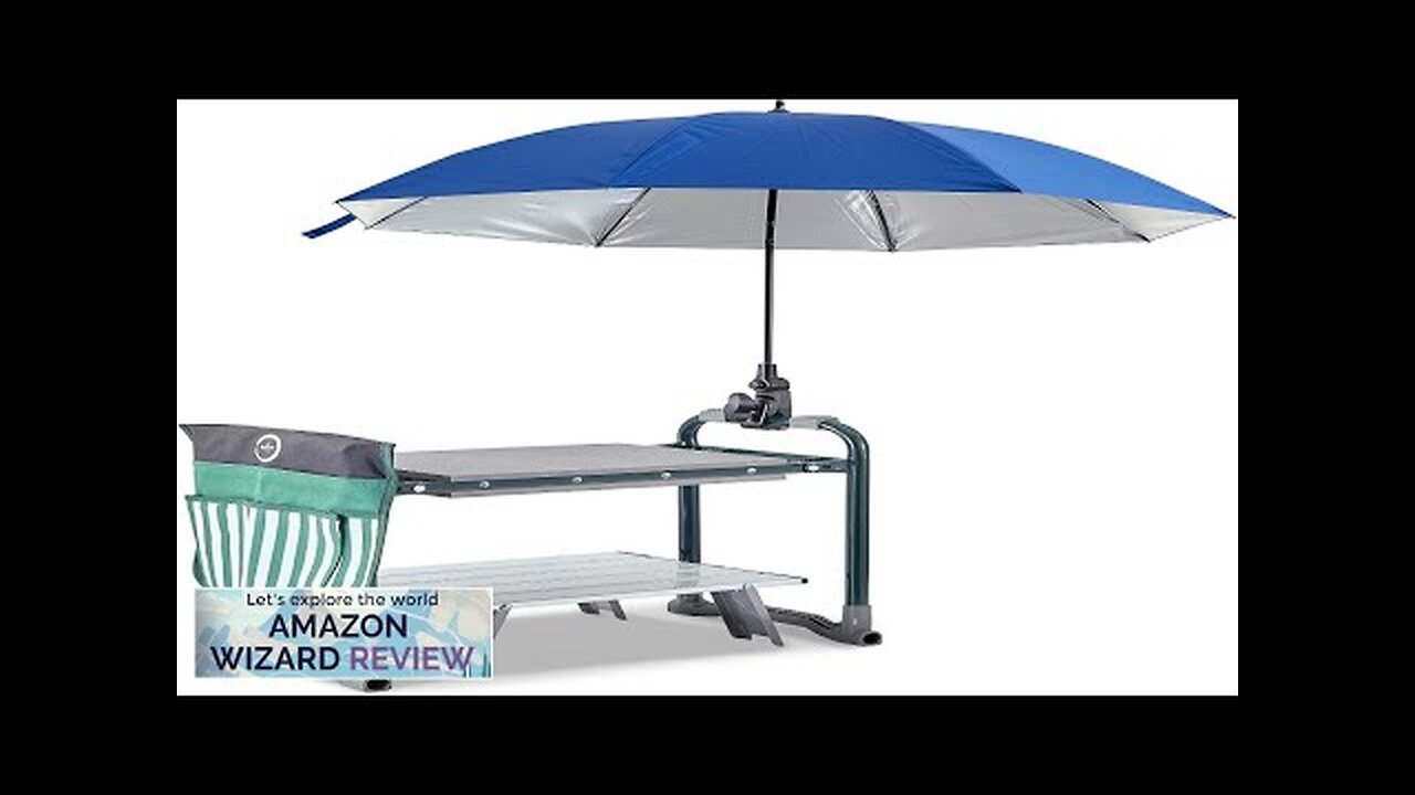 Garden Kneeler Seat Foldable w/SunShade Umbrella (Patented) Extra Wide EVA Foam Pad Review