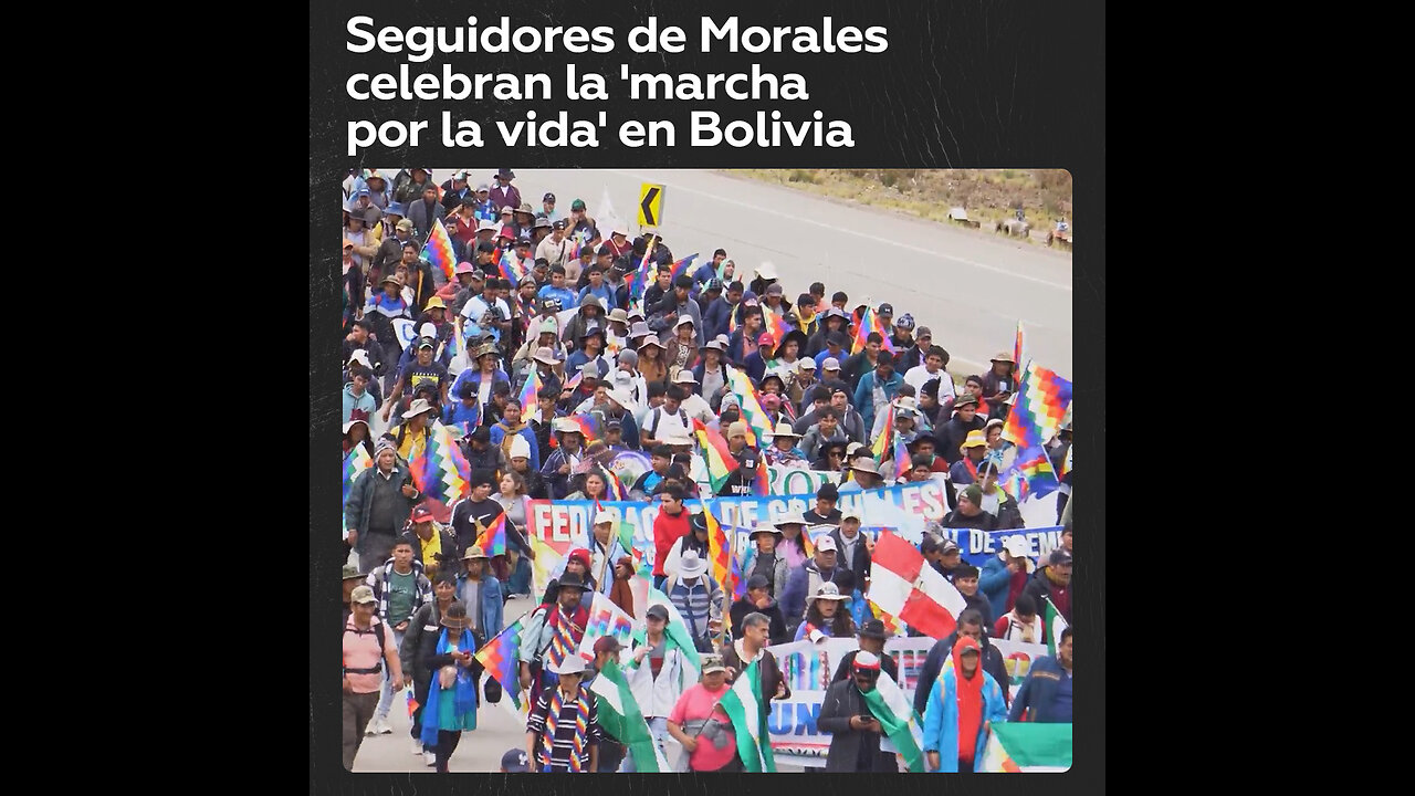 Partidarios de Morales exigen reformas económicas en Bolivia durante la 'marcha por la vida'