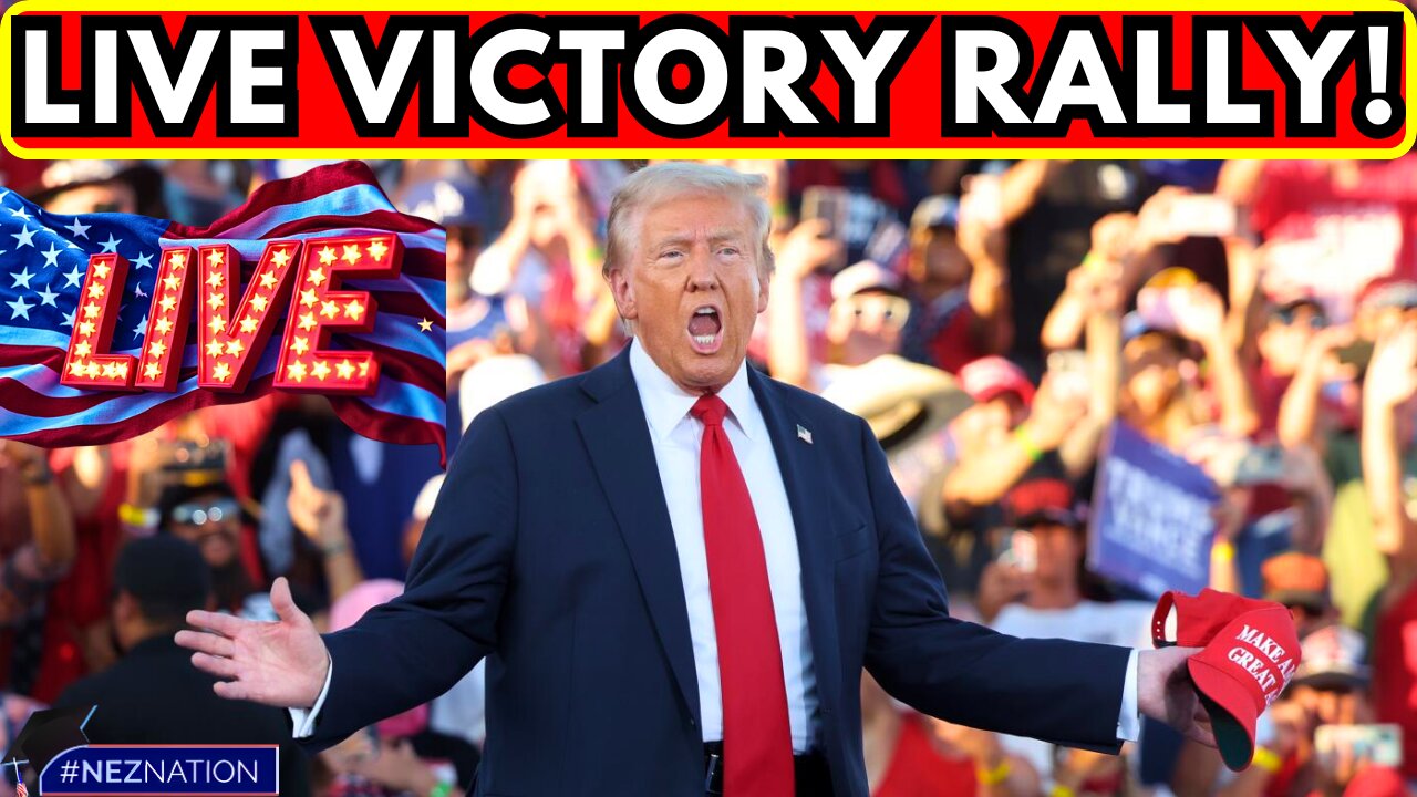 🚨LIVE WATCH PARTY! Make America Great Again Victory Rally for President-elect Donald Trump