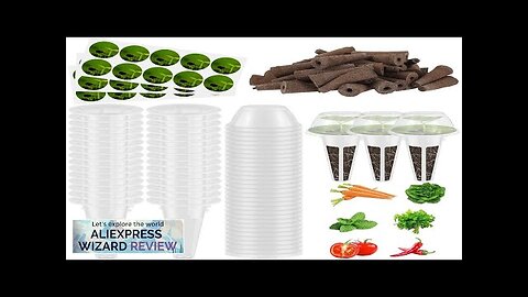 120Pcs Hydroponic Garden Accessories Pod Set Reusable Plant Pod Kit Clear Hydroponic Review