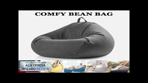 Lazy Sofas Cover Chairs Without Filler Comfortable Adults Bean Bag Chair Couch Review