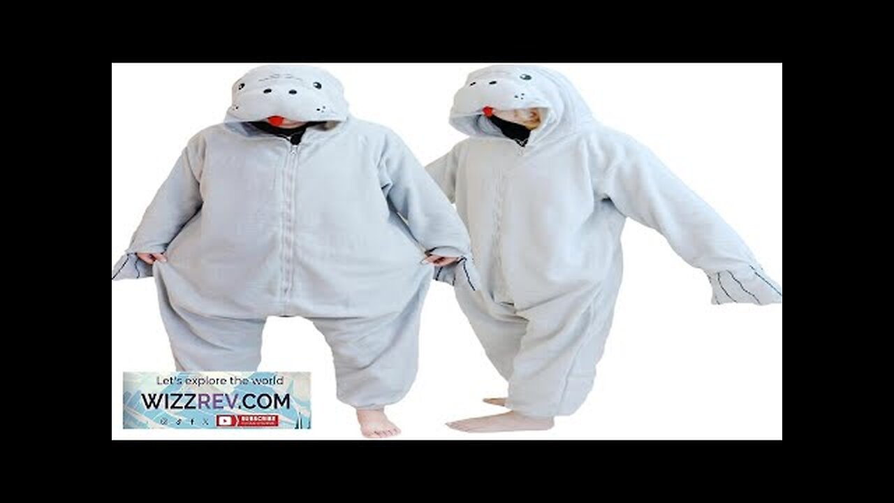 LZBXBXDA Unisex Adult Manatee Onesie One Piece Pajamas Animal Halloween Costume Review