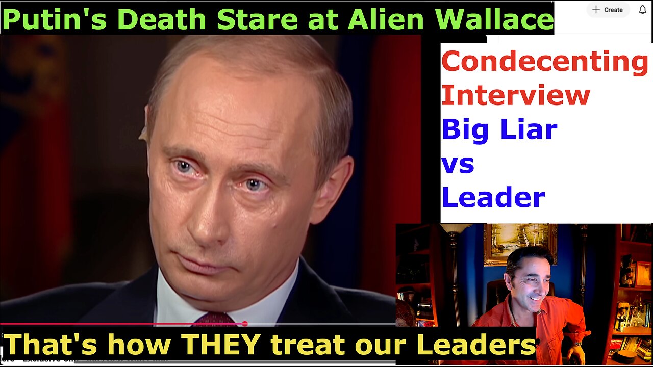 Mike Wallace's condescending Putin interview. A Big Liar Alien talks down on an European Leader.