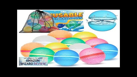 Reusable Water Balloons for Kids 【12 Pack】 Magnetic Silicone Water Bomb Review