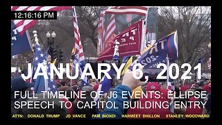 J6: STATE CREATED DANGER. A new timeline of events from J6 TRUMP SPEECH to CAPITOL PROTEST