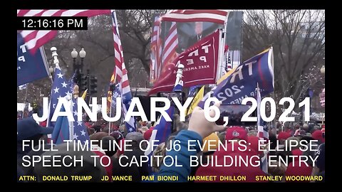 J6: STATE CREATED DANGER. A new timeline of events from J6 TRUMP SPEECH to CAPITOL PROTEST