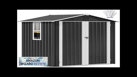 DWVO 6x4ft Metal Outdoor Storage Shed with Window Lockable Tool Storage Sheds Review