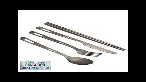 Tableware Portable Titanium Utensils Set Ultralight Outdoor Knife Fork Spoon Cutlery Travel Review