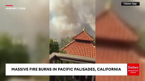 RAW VIDEO: Massive Fire Burns In Pacific Palisades, California