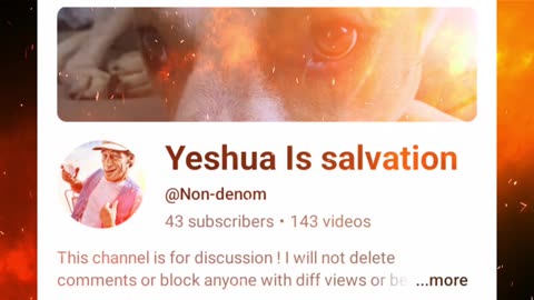 James AKA Yeshua is Salvation on YouTube