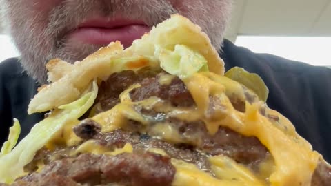 Apefather has a Craving! For The Huge Monster 7 Pattie Whopper at Burger King! OH!