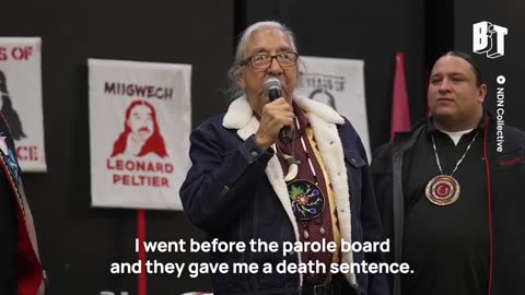 leonard peltier homecoming speech proud of you cousin.