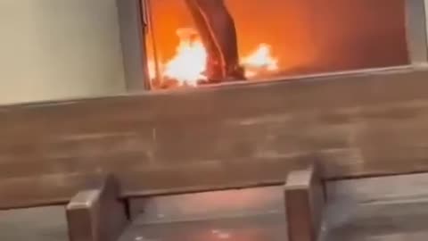 Uncensored Video Of Subway Burning