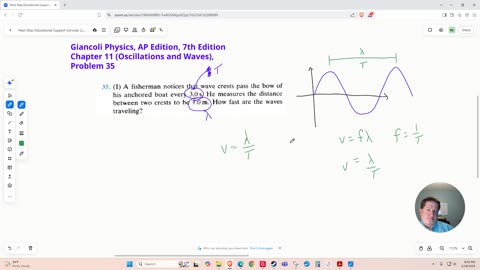 Calculating Wave Speed from Wavelength and Period