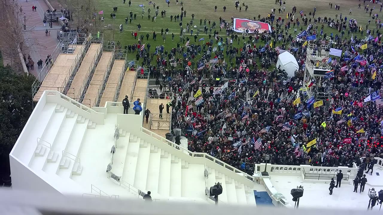 Guy being pushed down step by cop starting riot 4:17