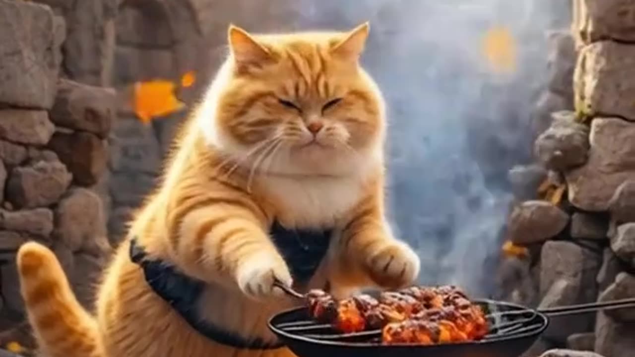 #Catlovers #catcooking #aivideo #aigenrator #aiart #catlover #kusing #kusingorange #kusingoren #fyp