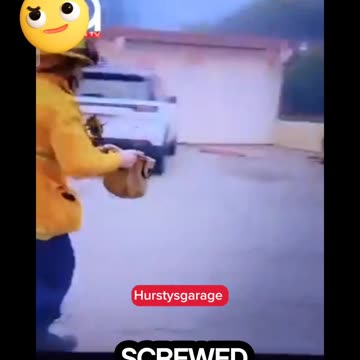 Not looking good when Firefighters have to CARRY water to FIRE, LOL