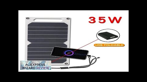 5V Solar panel system with USB camping charging for power banks Review