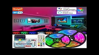 WiFi LED Strip Light Tuya Smart Life Flexible Light Lamp USB RGB5050 Review