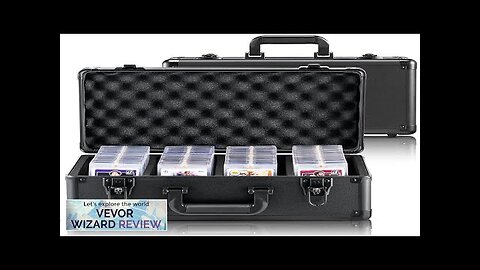 VEVOR Graded Card Storage Box 4 Slots Graded Sports Cards Holder Carrying Review